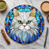 Cat Persian Glass Suncatcher Worktop Saver